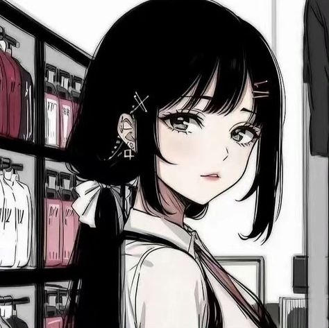 Lukisan Fesyen, Y2k Profile Picture, Anime Black Hair, Fete Anime, Anime Monochrome, Cartoon Profile Pics, Cute Profile Pictures, Animes Yandere, Art Anime