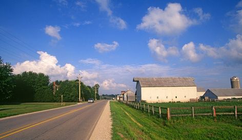 Amana Colonies, Iowa Small Country Town, Stonington Maine, Amana Colonies, Farm Town, Cumberland Island, Small Towns Usa, Incline Village, Grant Wood, Harpers Ferry