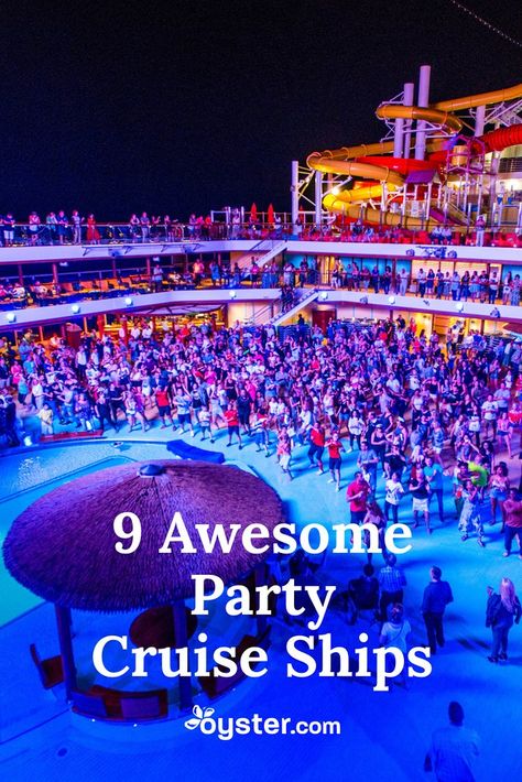 When it comes to partying on the high seas, one might instantly imagine an adult booze cruise, but there’s so much more fun to be had than simply drinking alcohol. In fact, there are plenty of activities and onboard fiestas that will satisfy all ages and interests. With that in mind, we rounded up nine of the best party cruise ships. Cruise Outfits Mediterranean, Ships Drawing, Cruise Ship Outfits, Cruise Ship Party, Cruise Ship Pictures, Carnival Cruise Ships, Booze Cruise, Cruise Party, Drinking Alcohol