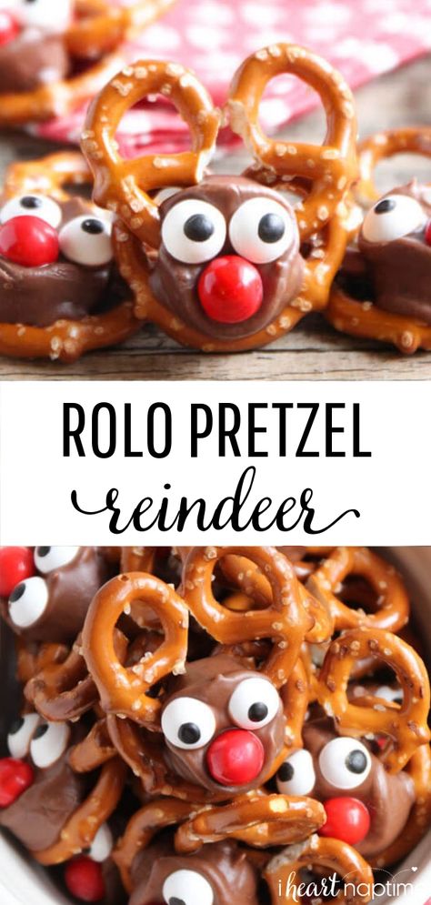 Pretzel Reindeer, Rolo Pretzel Treats, Machine Exercises, Rolo Pretzel, Jul Kaka, Reindeer Treats, Rolo Pretzels, Christmas Pretzels, Pretzel Treats