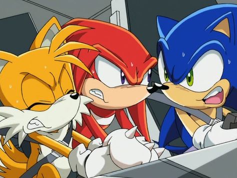 Sonic Tails And Knuckles, Tails And Knuckles, Tails Sonic The Hedgehog, Sonic Satam, Scenecore Art, Sonic Tails, Sonic X, Sonic Heroes, Blue Hedgehog