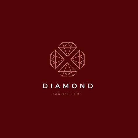 Diamond Logo Ideas, Diamond Logo Design Ideas, Diamond Branding, Jewelry Store Logo, Diamond Logo Design, Jewelry Store Branding, Royal Emblem, Gem Logo, Graphic Designer Studio