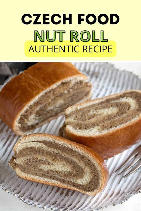 Recipe for a yeast dough strudel with a sweet filling of ground nuts. In Czech this beloved pastry is called "Ořechový štrúdl". Try the best recipes from Czech cuisine. Walnut Rugelach Recipe, Croatian Potica Recipe, Walnut Kolachi Recipe, Nut Roll Filling Recipe, Nut Rolls Recipe Christmas, Nut Rolls Slovak, Nut Filling Recipe, Rugelach Recipe Traditional, Sweet Yeast Dough Recipes