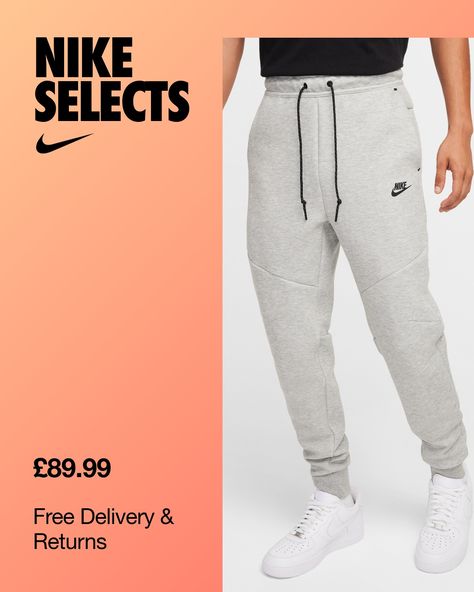 These classic Tech Fleece Joggers offer polished warmth and comfort made from our premium, low-bulk fleece. Tall cuffs let you show off your kicks. Benefits:Our premium, smooth-on-both-sides fleece feels warmer and softer than ever while keeping the same lightweight build you love.Roomy through the thigh, this tapered design narrows at the knee to give you a comfortable feel without losing the clean, tailored lookThe articulated seams, a taped Tech pocket and the Futura logo let you know it's c… Nike Looks, Nike Tech Fleece, Nike Tech, Tech Fleece, Mens Fleece, Fleece Joggers, Nike Free, Jogging, Casual Wear