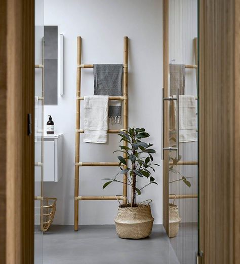 lifestyle, Cane-line Climb Ladder 7130RU Rattan Ideas, Cairns Wedding, Bamboo Ladders, Bathroom Ladder, Apt Decor, Newspaper Holder, Bamboo Bathroom, Wood Ladder, Modern Interior Decor