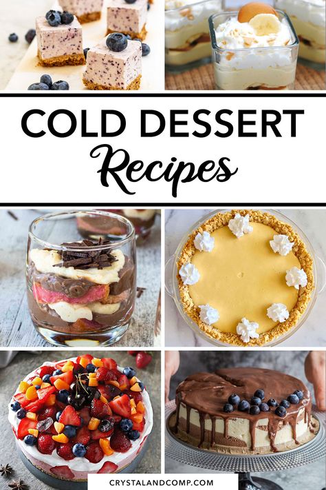 Cold Pies, Icebox Cakes, Cold Dessert Recipes, Cold Deserts, Baking Secrets, Chilled Desserts, Kimberly Ann, Cold Desserts, Kinds Of Desserts