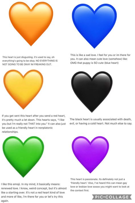 Heart Colour Meaning Emoji, Hearts Color Meaning, What Does The Blue Heart Emoji Mean, Meaning Of Colored Hearts, Color Hearts Meaning, Meaning Of Hearts Emoji, Red Heart Meaning, What Do Heart Emojis Mean, Meaning Of Different Heart Emojis