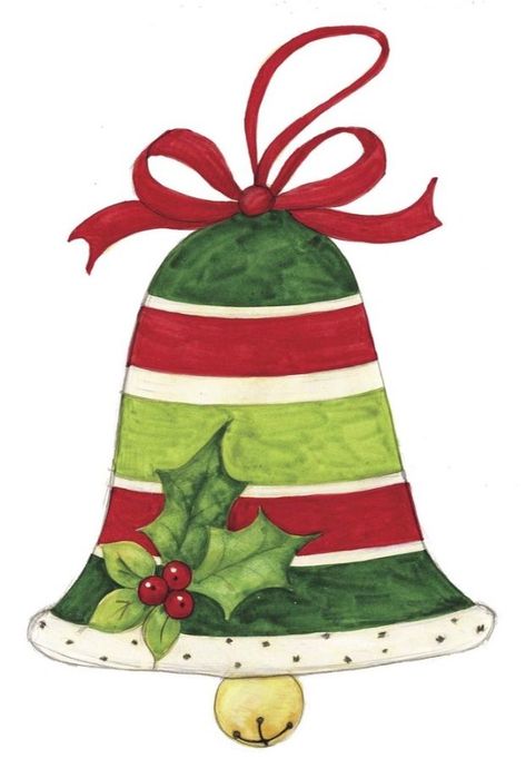 Watercolor Bells, Christmas Bell Drawing, Christmas Bells Drawing, Christmas Present Tags, Christmas Gift Tags Handmade, Christmas Rock, Christmas Card Art, Watercolor Christmas Cards, Christmas Drawing