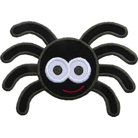 Spider Applique, Halloween Applique Designs, Halloween Sewing Projects, Free Applique Patterns, Halloween Applique, Spooky Eyes, Pumpkin Applique, Halloween Sewing, Cute Skeleton