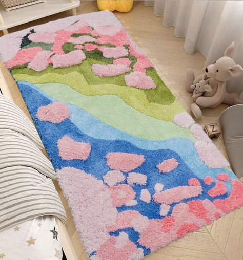 PRICES MAY VARY. 🌸【Eye-catching 3D Design】Elevate your bedroom decor with our stunning pink carpet featuring a mesmerizing 3D pattern.Moss rug unique design adds depth and visual interest to your space, making fluffy rug a true standout piece 🌸【Hassle-free Cleaning】Designed for convenience, our fluffy rug is machine washable.Say goodbye to the tedious task of hand cleaning or expensive professional cleaning services.Simply toss pink rug in the washing machine and enjoy effortless maintenance ? Bedroom Rug Small, Kawaii Bedroom Rug, Rug For Bedroom Aesthetic, Small Rugs For Bedroom, Modern Colorful Rug, Pink Bedroom Maximalist, Emerald Green Room Decor Bedroom, Small Apartment Maximalist Decor, Cute Bedroom Rug