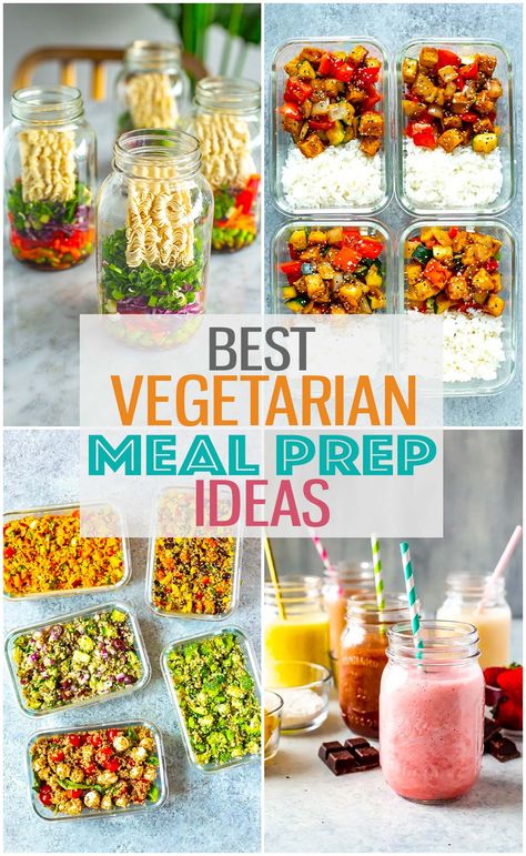 Meal Planning For Vegetarians, Easy Vegetarian Salads For Lunch, Vegetarian Recipes Meal Prep Lunch Ideas, On The Go Vegetarian Lunch, Weekly Meal Prep Vegetarian, Healthy Work Lunch Ideas Vegetarian, Veg Meal Prep For The Week, Veggie Lunch Meal Prep, Vegetable Lunches For Work