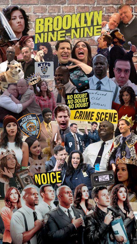 one of the best shows out there #b99 #brooklyn99 B99 Wallpaper Aesthetic, Captain Holt, Gina Linetti, Brooklyn 9 9, Jake Peralta, Andy Samberg, Brooklyn 99, Self Care Bullet Journal, Brooklyn Nine Nine