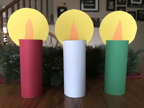 Paper Candle Craft, Christmas Candle Crafts, Grandma Ideas, Make This, Kids Candles, Paper Candle, Preschool Christmas Crafts, Outfit 2020, Christmas Crafts To Make