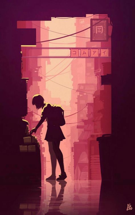 Pink Aesthetic Illustration, Silhouette Buildings, Kawaii Vaporwave, Cyberpunk Illustration, Pink Silhouette, Illustration City, Pink Illustration, Shadow Illustration, New Retro Wave