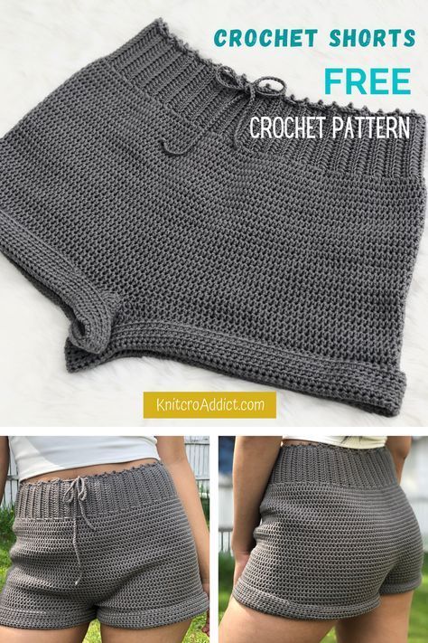 Free Crochet Clothing Patterns, Crochet Shorts Pattern Free, Shorts Free Pattern, Shorts Pattern Free, Crochet Shorts Pattern, Artsy Crafts, Crochet Bottoms, Crochet Pants, Shorts Pattern