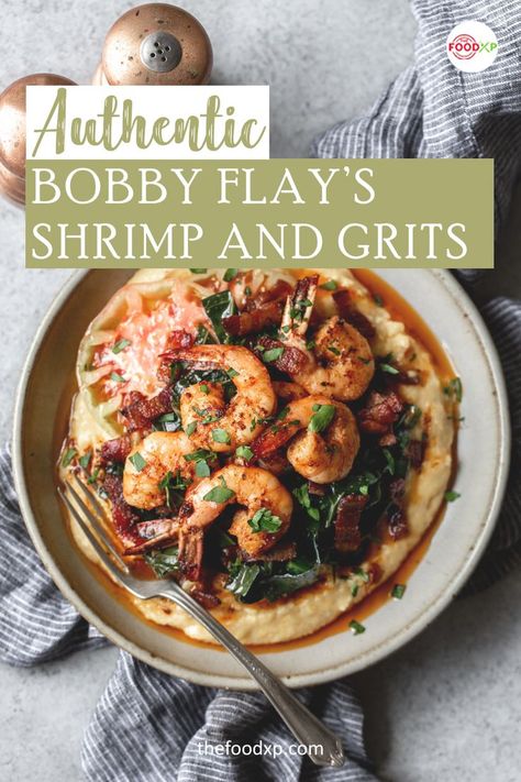 Bobby Flay Shrimp and Grits Bobby Flay Shrimp And Grits Recipe, Bobby Flay Shrimp, Best Shrimp And Grits Recipe, Shrimp Grits Recipe, Shrimp N Grits Recipe, Grits Recipe, Shrimp And Grits, Shrimp Recipes For Dinner, Shrimp N Grits