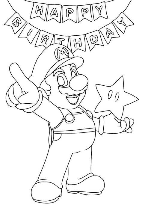 Super MarioTM: The Big Coloring Book features 50 stickers and a die-cut handle for fun on the go! mario bros drawing, mario bros drawing easy, printable mario brothers, printable super mario, mario bros coloring pages for kids, how to draw mario, mario art, mario fan art, mario happy birthday coloring pages, happy birthday coloring pages, cute happy birthday coloring pages, cute drawings, mario bros happy birthday, #ad How To Draw Mario, Super Mario Coloring Pages, Art Coloring Pages, Happy Birthday Coloring Pages, Mario Fan Art, Mario Bros Party, Mario Coloring Pages, Super Mario Birthday Party, Boy Coloring