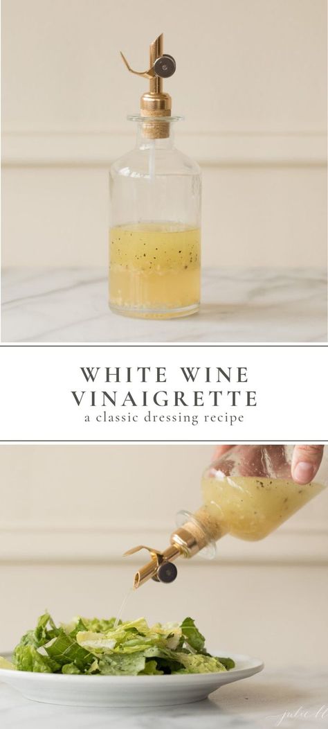 Vinegrette Salad Dressing, Vinegrette Recipe, White Wine Vinaigrette, Vinaigrette Dressing Recipe, Vinegar Salad Dressing, Vinaigrette Salad, Make From Scratch, Vinaigrette Recipe, Salad Dressing Recipes Homemade