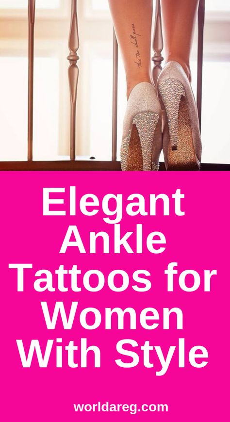 High Heel Tattoos For Women, Elegant Hand Tattoos For Women Classy, Elegant Ankle Tattoos For Women, Back Of The Ankle Tattoos For Women, Ladies Ankle Tattoos, Classy Tattoos For Women Elegant Ankle, Pretty Ankle Tattoos For Women, Outer Ankle Tattoos For Women, Back Ankle Tattoos For Women