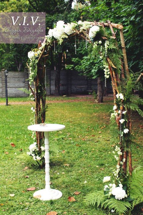 Rustic Wedding Arch Ideas | Uploaded to Pinterest Rustic Wedding Arches, Branch Arch Wedding, Wedding Trellis, Different Wedding Ideas, Diy Wedding Arch, Arch Trellis, Wedding Arch Rustic, Wedding Arches, Barn Wedding Decorations