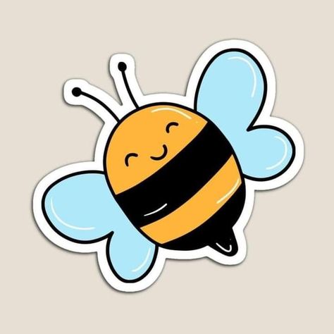 Squish Mallow, Maluchy Montessori, Trendy Stuff, Bee Printables, Floral Cards Design, Bee Bee, Flashcards For Kids, Bee Party, Bee Sticker