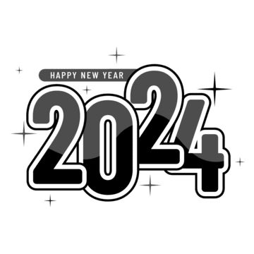 2024 In Black, 2024 Lettering Design Numbers, 2024 Number Design, 2024 New Year, Embroidery Journaling, 2024 Text, 2024 Sign, Blood Font, 2024 Number