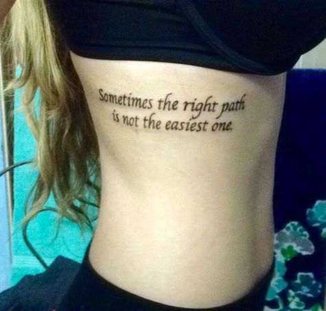 Sometimes the right path is not the easiest one. Pocahontas quote on ribs Walk Your Own Path Tattoo, Pocahontas Quote, Get A Tattoo, Inspirational Tattoos, A Tattoo, Simple Tattoos, Pocahontas, Tattoos And Piercings, Body Art