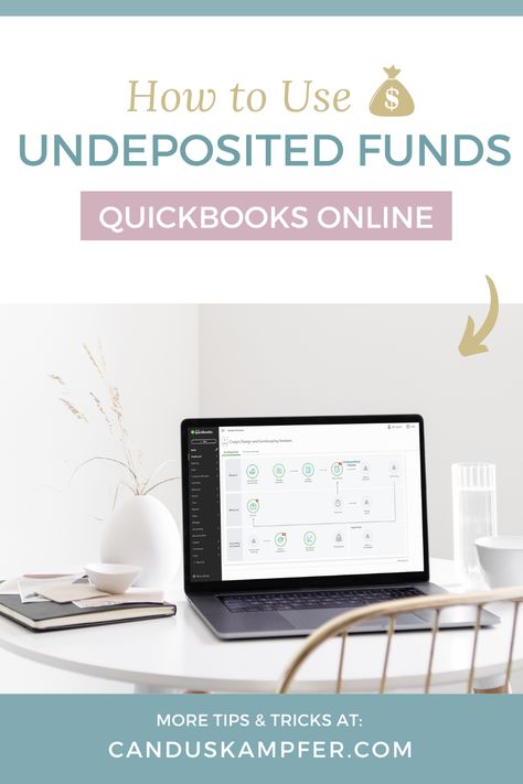 Undeposited Funds in QuickBooks Online Quickbooks Tips Cheat Sheets, Quickbooks Tips, Quickbooks Tutorial, How To Use Quickbooks, Learn Accounting, Online College Classes, Quickbooks Desktop, Business Bookkeeping, Online Bookkeeping