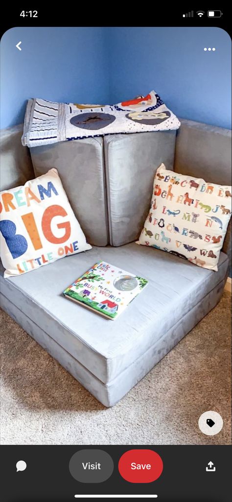 1 Nugget Couch Ideas, Couch Sofas, Nugget Couch, Baby Couch, Kids Couch, Basement Playroom, Boys Playroom, Kids Basement, Toddler Playroom