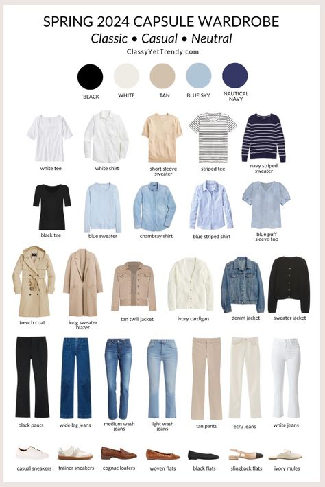 Women's Fashion Capsule Wardrobe, Spring Capsule 2024, Spring Wardrobe 2024, Casual Minimalist Wardrobe, Womens Spring Fashion 2024, Spring Casual Outfits 2024, 2024 Spring Fashion, 2024 Capsule Wardrobe, Capsule Wardrobe 2024 Spring