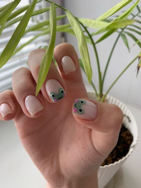 Wow Nails, Hello Nails, Hippie Nails, Subtle Nails, Grunge Nails, Simple Gel Nails, Minimal Nails, Casual Nails, Cute Gel Nails