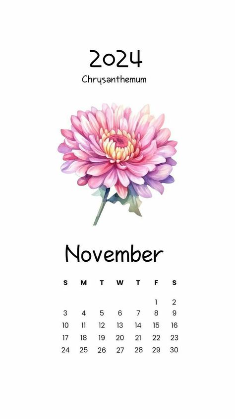 November Calender 2024, November 2024 Calendar Aesthetic, November 2024 Calendar Wallpaper, November Calendar 2024 Aesthetic, November 2024 Calendar, November Calendar 2024, Chrysanthemum Wallpaper, Printable Calender, Calender Printables