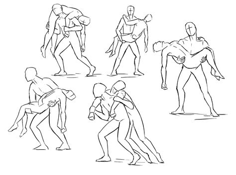 Couple Drawing, Drawing Body Poses, Different Poses, Gambar Figur, 인물 드로잉, Poses References, Character Poses, Fete Anime, Figure Drawing Reference