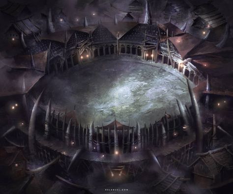 Fantasy Arena Concept Art, Arena Aesthetic, Gladiator Arena, Sacred Water, Background Pics, Dnd Maps, Anime Backgrounds, Architecture Ideas, Fantasy Battle