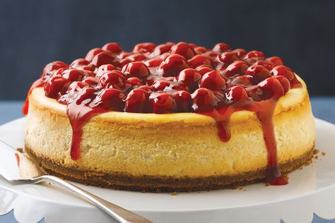 PHILADELPHIA New York Cheesecake | Philadelphia | Recipes - Kraft Heinz Philadelphia New York Cheesecake, Ny Cheesecake Recipe, Cheesecake Recipes Philadelphia, Philadelphia Cheesecake, Kraft Foods, Cherry Topping, New York Style Cheesecake, Classic Cheesecake, Easy Cheesecake Recipes