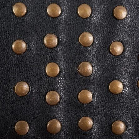 Schumacher Studded Faux Leather Fabric | Wayfair Cut Velvet Upholstery, Luxe Lodge, Schumacher Fabric, Velvet Upholstery Fabric, Room Color, Faux Leather Fabric, Studded Leather, Top Fabric, Black Trim