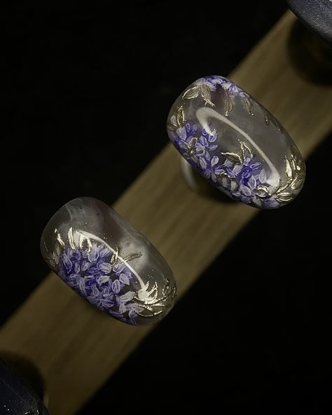 Wisteria Handmade Press on Nail #wisteria #nail #nailart #naildesign #nailartist Wisteria, Nail Artist, Press On Nails, Nail Designs, Nail Art, Nails, Nail Arts