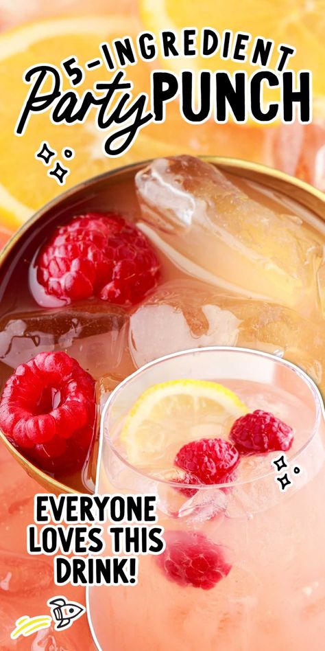 Add a bowl of this party punch to your next event, and we guarantee the sweet and fizzy drink will disappear fast. Superbowl Party Drinks Non Alcoholic, Super Bowl Drinks Alcoholic Punch Recipes, Punch Bowl Punch Recipes, Spiked Punch Bowl Recipes, Yummy Punch Recipes Non Alcoholic, Beverage Dispenser Recipes Nonalcoholic, Superbowl Nonalcoholic Drinks, Orange Party Punch Non Alcoholic, Dairy Free Punch Recipes