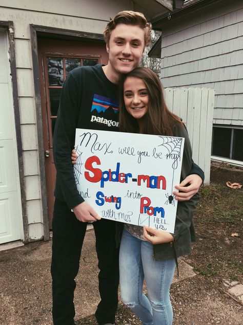 Homecoming Signs Spiderman, Homecoming Proposal Spiderman, Transformers Promposal, Spider Man Prom Proposal, Spider Man Dance Proposal, Iron Man Promposal, Homecoming Proposal Ideas Spiderman, Spider Man Promposal Ideas, Spiderman Sadies Proposal