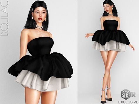 The Sims Resource - Puffy Mini Dress DO0217 Sims 4 Womens Suit, Sims 4 Cc Puffy Dress, Sims 4 Party Dress Cc, Sims 4 Jewelry Cc Patreon, Sims 4 Party Dress, Sims 4 Cc Dresses Party, Sims 4 Cc Clothes Women, Sims 4 Cc Party Clothes, Sims 4 Cc Aesthetic Clothes