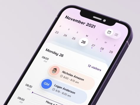 Manage Appointments by Ahmad Fawaid on Dribbble Timeline App, Interactive Web Design, Medical App, Calendar App, Mobile App Design Inspiration, App Interface Design, 광고 디자인, Mobile Ui Design, Web Ui Design