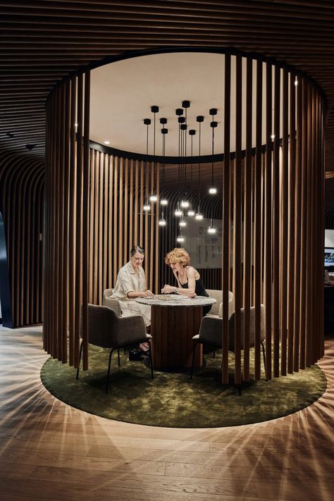 Woods Bagot, Timber Battens, Showroom Interior Design, Corporate Interiors, Showroom Design, Lounge Design, Workplace Design, Retail Interior, Restaurant Interior Design