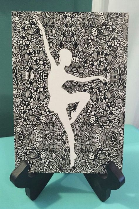 Creative Doodle Art Ideas to Practice in Free Time Creative Doodle Art, Doodle Art Ideas, Abstract Doodles, Dancer Drawing, Zentangle Kunst, Vintage Art Paintings, Doodle Art Drawing, Tangle Art, Zentangle Drawings