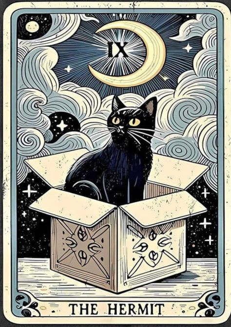 Black Cat Good Luck, Yule Cat, Black Cat Illustration, Witches Familiar, Herding Cats, Witch Tattoo, Naive Illustration, Magic Cat, Consciousness Art