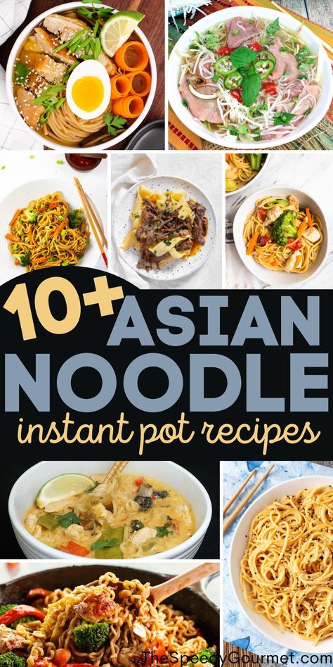 Instant Pot Recipes Ramen, Instant Pot Rice Noodle Recipes, Noodle Instant Pot Recipes, Instant Pot Noodle Recipes, Instant Pot Ramen Recipes, Instant Noodle Recipes, Asian Instant Pot Recipes, Instant Noodles Recipes, Thai Pho