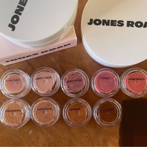 This Is For Nine 1g Samples Of Jones Road Miracle Balms. 9 Colorsmessage Me After You Purchase With The Colors You Want Or With The 3 Colors You Don’t Want All Made With Care From Unused Brand New Product. Perfect To Throw In Your Bag Or For Travel... Instead Of The Giant Full Size! I Have All 12 Colors Available 1. Au Naturel 2. Dusty Rose 3. Flushed 4. Miami Beach 5. Golden Hour 6. Magic Hour 7. Bronze 8. Tawny 9. Sunkissed 10. Happy Hour 11. Pinched Cheeks 12. Coco Bronze It’s All In The Name Jones Road Makeup, Jones Road, Magic Hour, 3 Things, Miami Beach, Golden Hour, Dusty Rose, Happy Hour, New Product