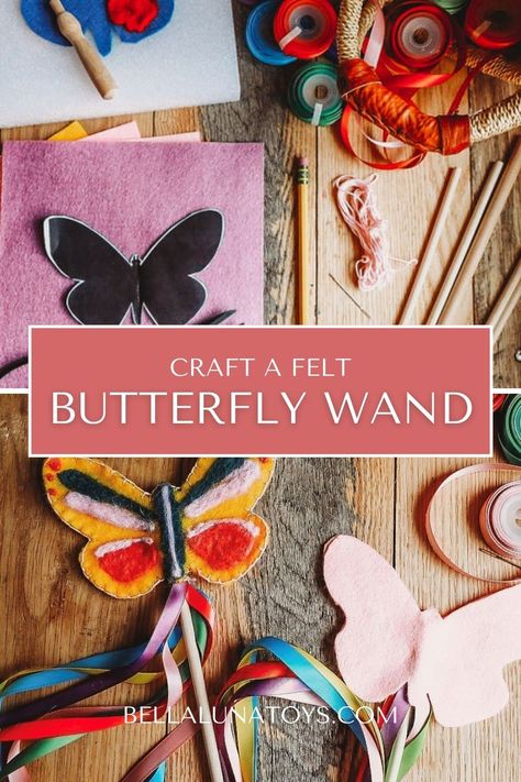 Birthday Party Art Projects, May Day Art, Waldorf Spring Crafts, Waldorf Felt Crafts, Butterfly Party Activities, Homeschool Craft Ideas, May Day Crafts, Birthday Party Crafts For Kids, Craft Workshop Ideas