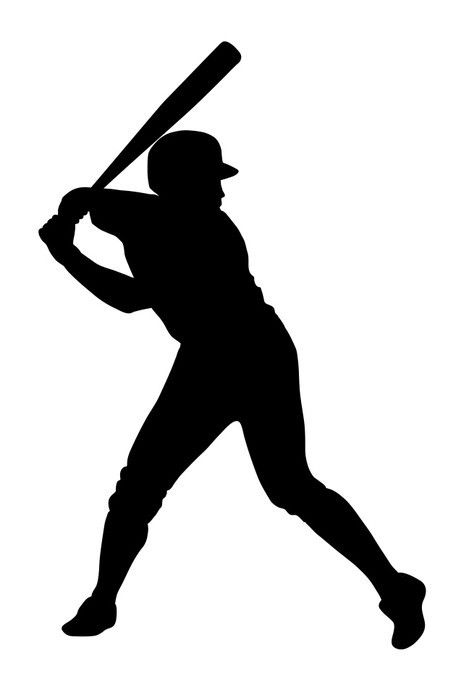 For Owen's big boy room Baseball Silhouette, Baseball Stencil, Sports Sillhoutes, Baseball Silhouette Designs, Football Players Silhouette, Vbs Olympics, Scrapbooking Sports, Baseball Pitcher, Silhouette People