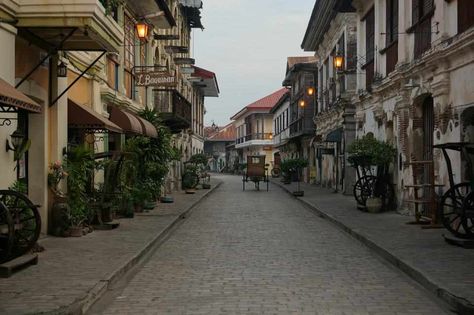 Vintage Place in Vigan, Philippines Philippines Landscape Photography, Vigan Philippines Aesthetic, Spanish Era Philippines Aesthetic, Old Philippines Aesthetic, Philippines Aesthetic Vintage, Philippines Background, Philippine Street, Philippines Landscape, Philippines Wallpaper