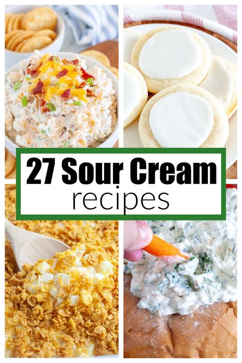 Use Up Sour Cream Recipe, Beef And Sour Cream Recipes, Sour Cream Side Dish, Easy Sour Cream Dip Recipes, Recipes That Use Lots Of Sour Cream, Recipes Using Cream That Has Soured, Dips Made With Sour Cream Easy Recipes, What To Cook With Sour Cream, Dinner Recipes Using Sour Cream